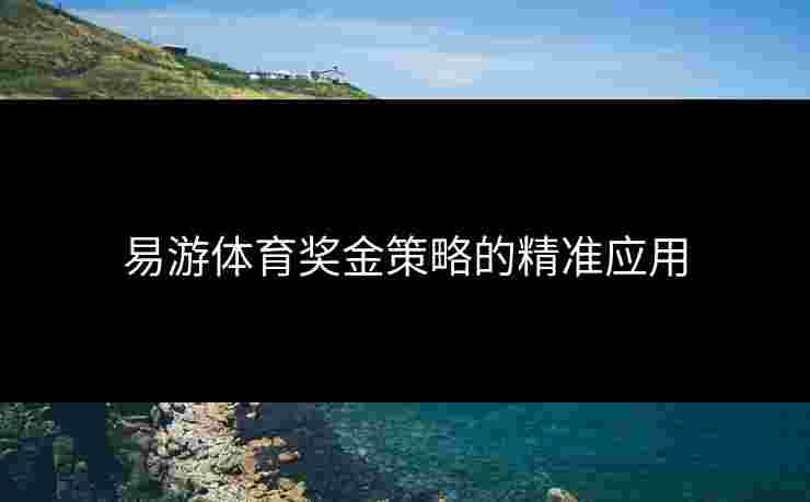 易游体育奖金策略的精准应用